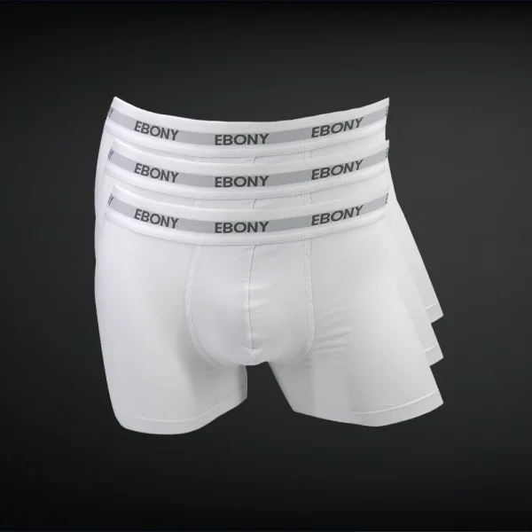 EBONY - Men's Boxer White